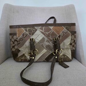 Coach Patchwork Tote Bag Y2K Shoulder Bag